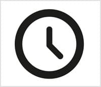 Un carré blanc avec une horloge noire dessinée - weightworld Un carré blanc avec une horloge noire dessinée - weightworld