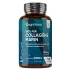Flacon de collagène marin WeightWorld, 1200 mg, 120 gélules