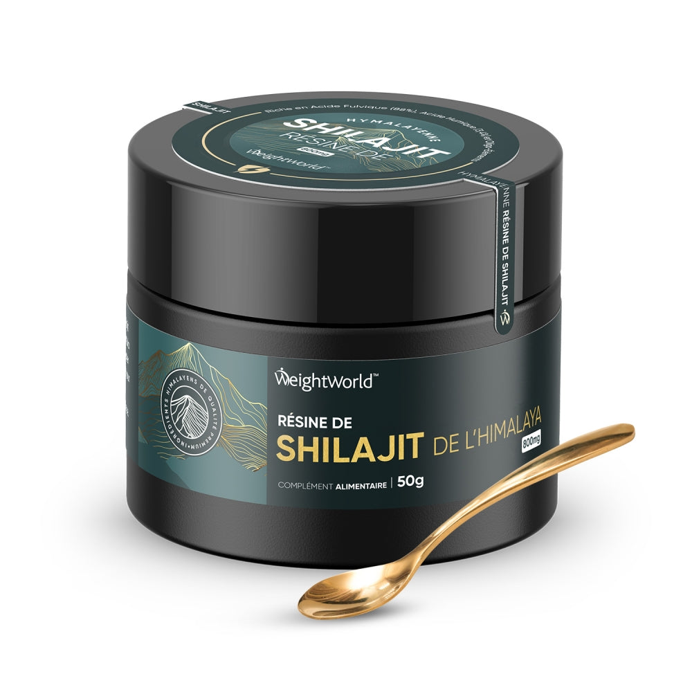 Shilajit Pur 100% Himalayen - Résine Naturelle - Pot De 50 G (120 Portions) - Complément Alimentaire