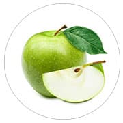 pomme verte coupée en tranche - fruit minceur et brule-graisse pomme verte coupée en tranche - fruit minceur et brule-graisse