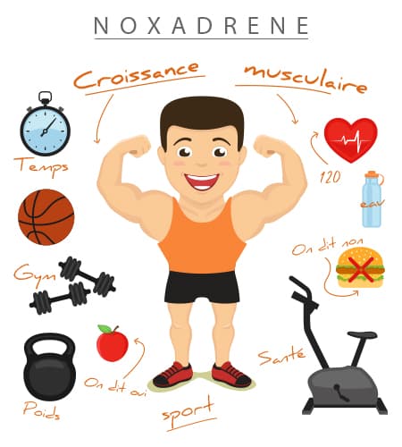 personnage pratiquant la musculation entouré - WeightWorld
