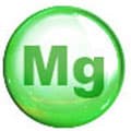 Cercle vert avec les lettres Mg au milieu. Le fond est blanc Cercle vert avec les lettres Mg au milieu. Le fond est blanc