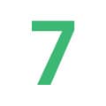chiffre numero 7 ecrit en vert sur un fond blanc - weightworld