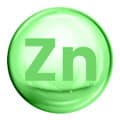Une boule vert clair avec le texte ZN - Zink dedans