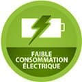 cercle vert pour montrer la vue de la batterie pour représenter une faible consommation