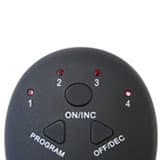 Télécommande noire du stimulateur abs 8 Pad avec lequel vous pouvez allumer et éteindre l'appareil et changer la position Télécommande noire du stimulateur abs 8 Pad avec lequel vous pouvez allumer et éteindre l'appareil et changer la position