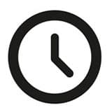 Un carré blanc avec une horloge noire dessinée - weightworld Un carré blanc avec une horloge noire dessinée - weightworld