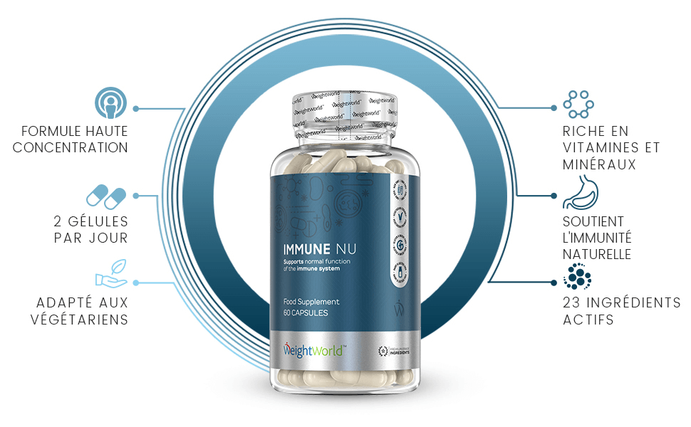 Immune NU 60 kapsler naturligt kosttilskud for immunforsvaret Immune NU 60 kapsler naturligt kosttilskud for immunforsvaret