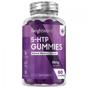 Gummies 5-HTP | Extrait de graines de Griffonia pure | soutien aux activités cérébrales | 98 mg