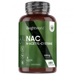 N-acétyl-cystéine | antioxydant naturel | Soutien aux fonctions cellulaire | 600 mg | 180 gélules