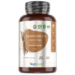 Ashwagandha 100% Bio en gélules