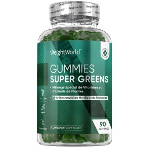 Informations nutritionnelles des Gummies Super Green