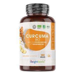 Curcuma Bio avec Poivre Noir et Gingembre