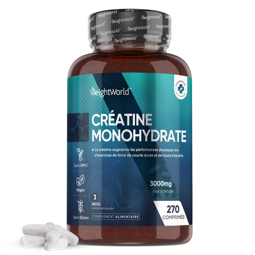 Créatine Monohydrate Gain Musculaire WeightWorld
