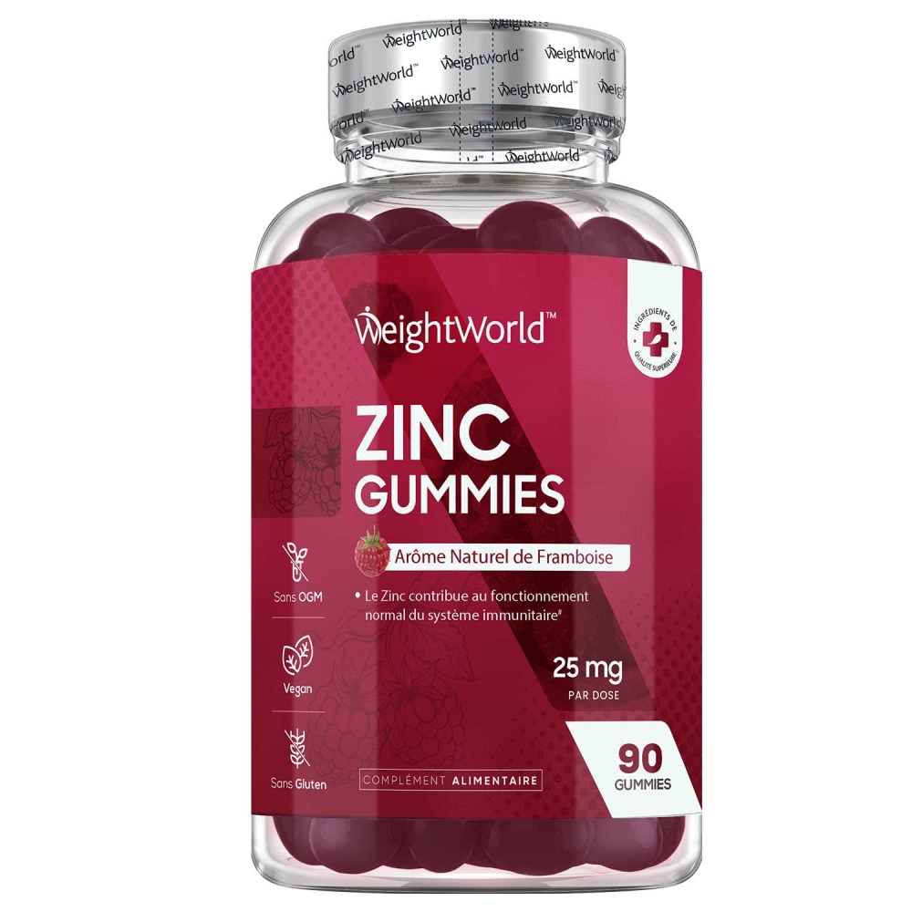 Zinc en Gummies Soutien au système immunitaire WeightWorld