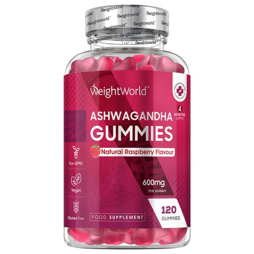 Ashwagandha Gummies – Pour la détente physique et mentale | 600 mg | 120 gélifiés à mâcher