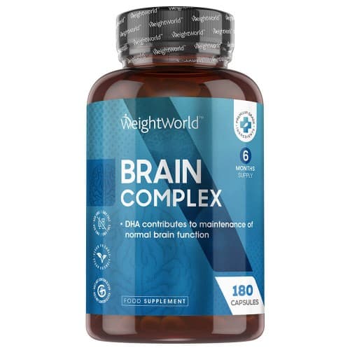 Brain Complex - Complément Naturel pour la Performance Mentale avec Vitamines - 60 Gélules