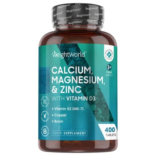 Calcium, Magnésium et Zinc + Vitamine D3 Pour hommes et femmes de