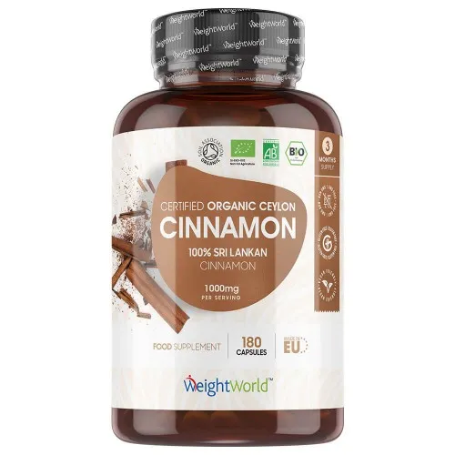 Cannelle de Ceylan 1000mg 180 gélules Bio