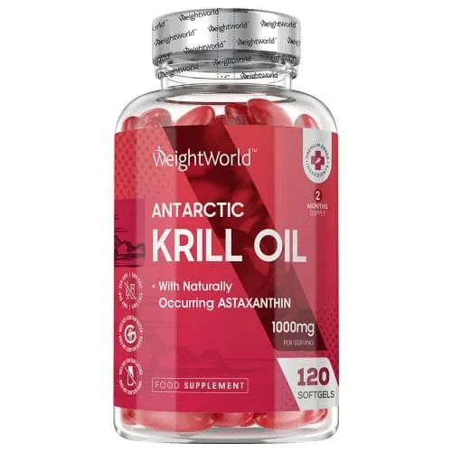 boite d'huile de krill de l'antarctique 1000mg riche en epa/dha