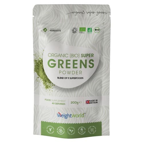 Super Greens - Puissants super-aliments en poudre pour la vitalité et la gestion du poids - 200g