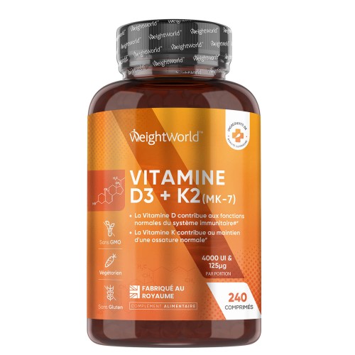 Vitamine D3 et K2 