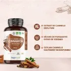 Dose de 1000 mg d’extrait de cannelle de Ceylan pure