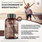 180 Gélules de Konjac pour la perte de poids