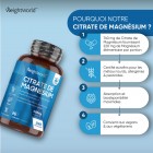 Doses de 220 mg de citrate de magnésium