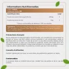 Informations nutritionnelles de l’Ashwagandha gélules organique
