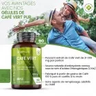 Doses de 21000 mg de café vert source d’acides chlorogénique (CGA)