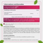 Informations nutritionnelles du Rasberry ketone Pure en gélules