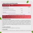 Informations nutritionnelles de la Levure de Riz Rouge en gélules
