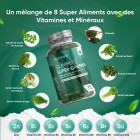 90 Super Greens Gummies saveur myrtille et framboise