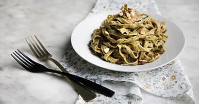 Pâtes au pesto et à l'avocat
