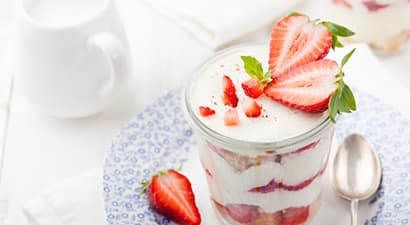 Parfait au Baobab et fraises