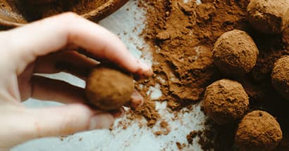 Truffes au chocolat et guarana