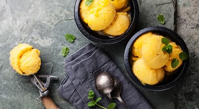 Crème glacée à la mangue Goji
