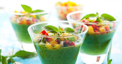 Gazpacho vert à la Chlorelle