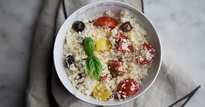 Couscous chou-fleur méditéraneen
