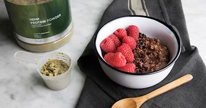 Porridge de chanvre et cacao