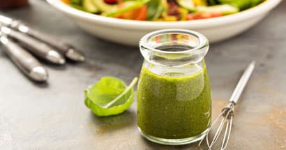 Vinaigrette pour salade à la spiruline