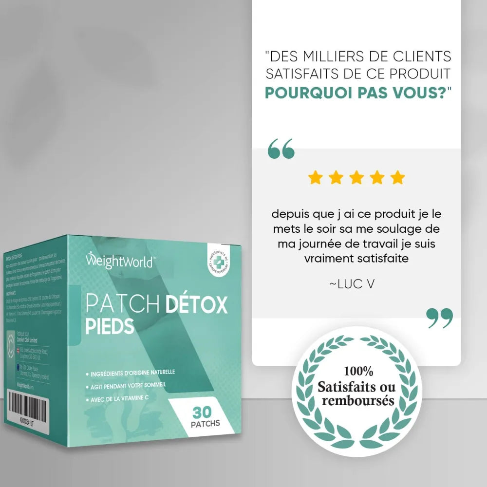 Avis sur patch detox pied pour la perte de poids