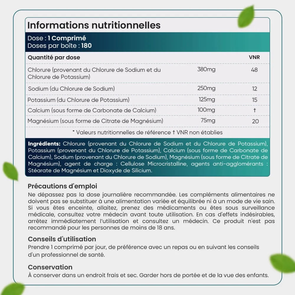 Informations nutritionnelles