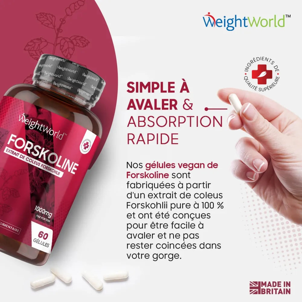 Gélules faciles à avaler et adaptées aux régimes végans