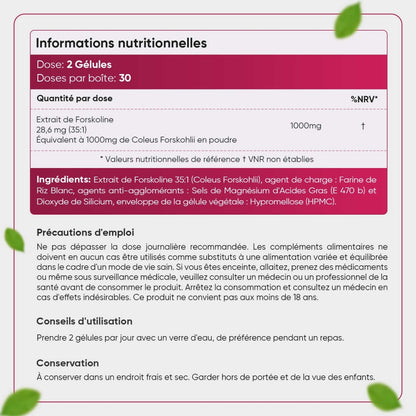 Informations nutritionnelles