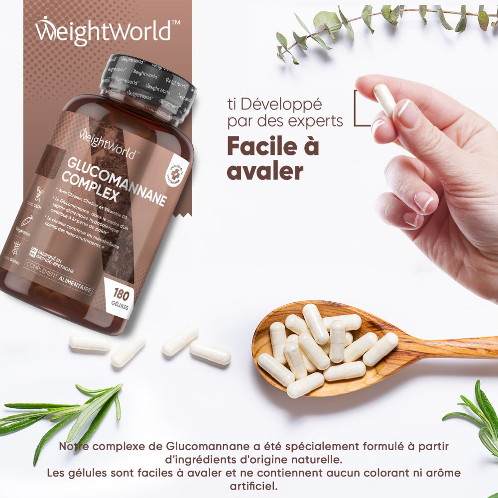 Gélules de Konjac faciles à avaler