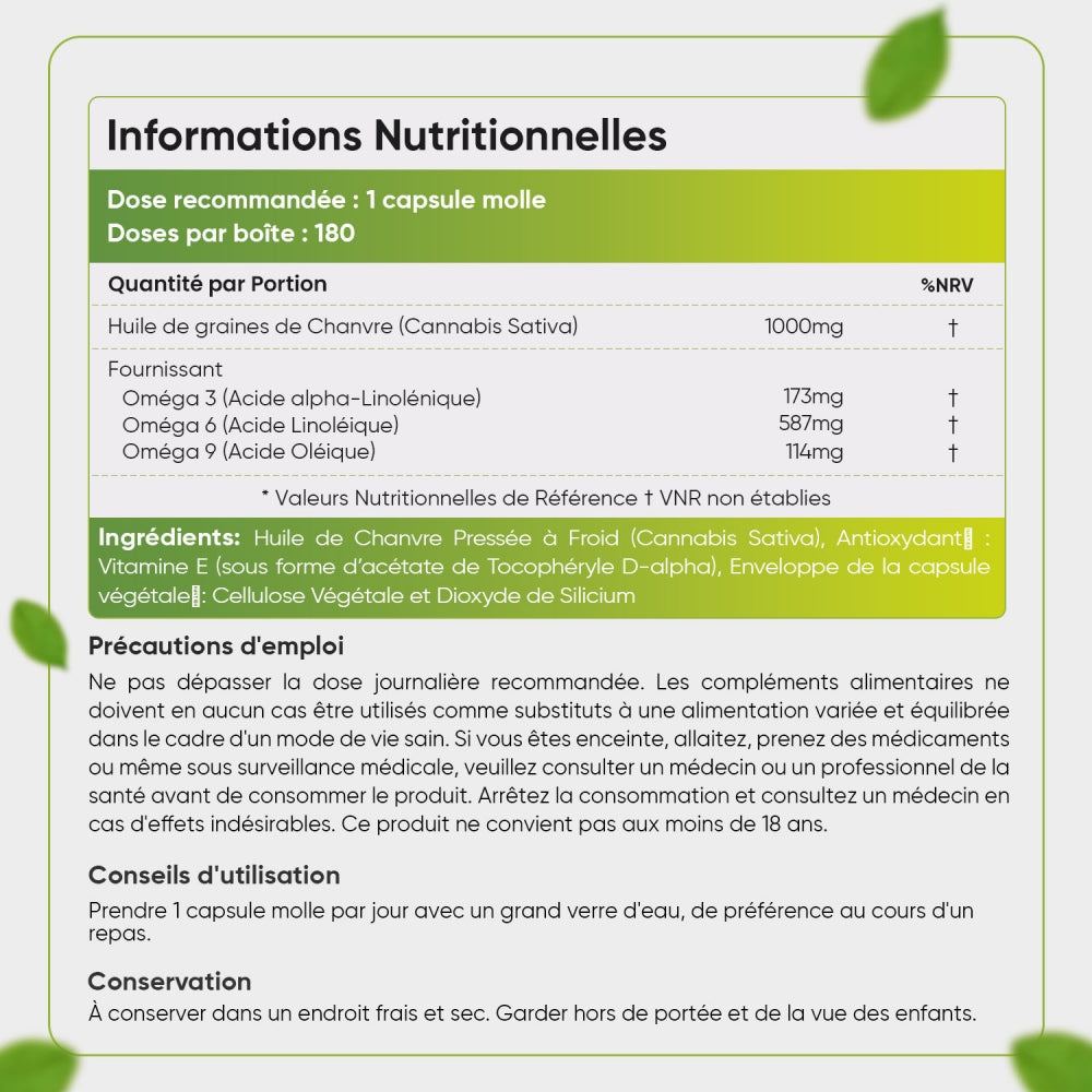 Informations nutritionnelles