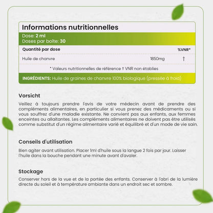 Informations nutritionnelles