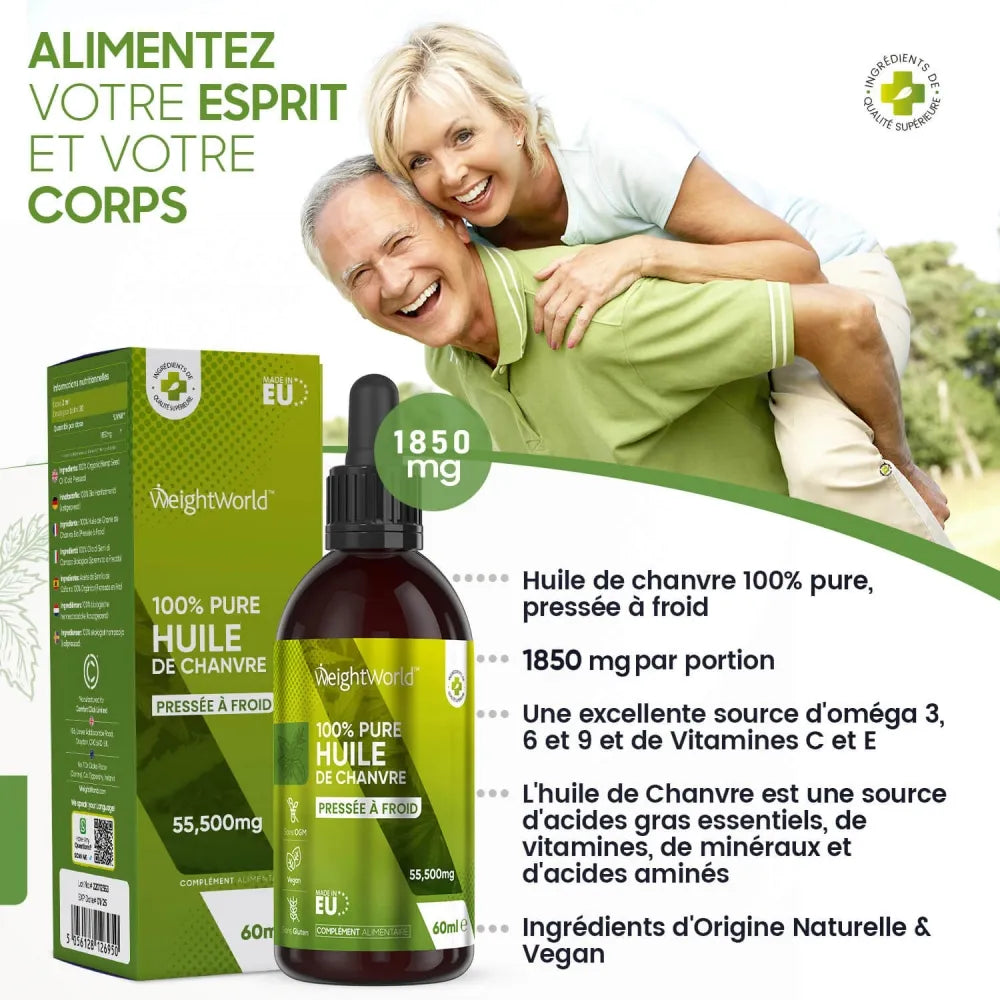 Complément de chanvre pur pour le corps et l’esprit